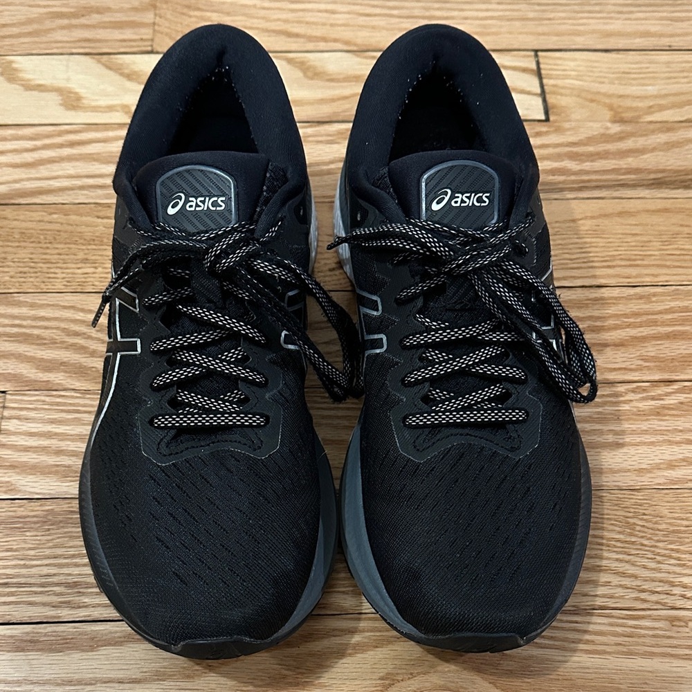 ASICS womens 9.5 Black Athletic Shoes sneaker Gel Kayano 27 jogger traveling